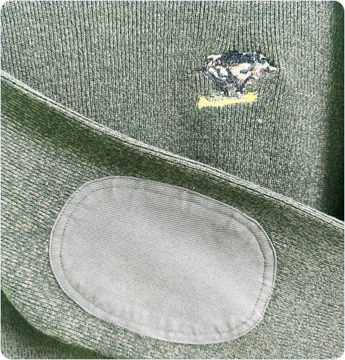 Round Neck Men’s Patch Sweater – Premium Quality | Smart Clothing