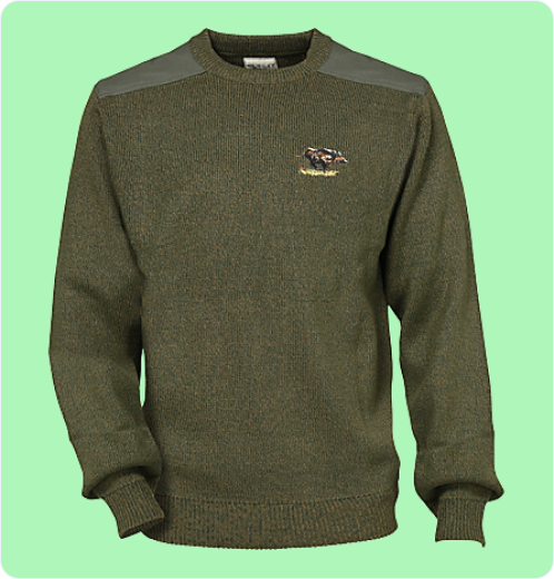 Round Neck Men’s Patch Sweater – Premium Quality | Smart Clothing