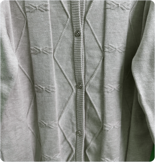 Premium Jacquard Cardigan for Women Elegant Knitwear