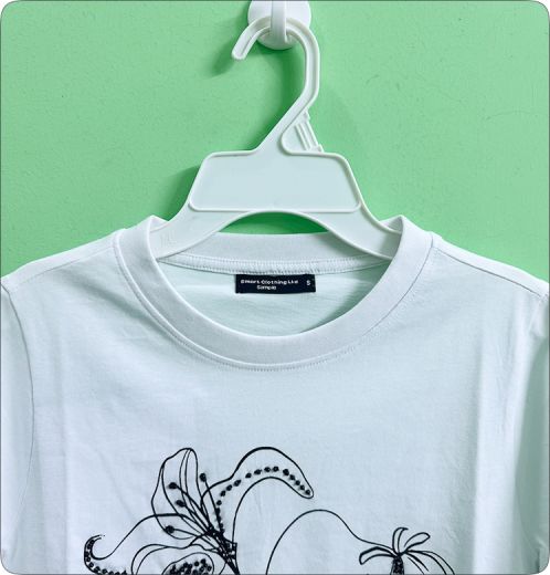 Handmade Beaded T Shirt for Women Elegant Casual Top