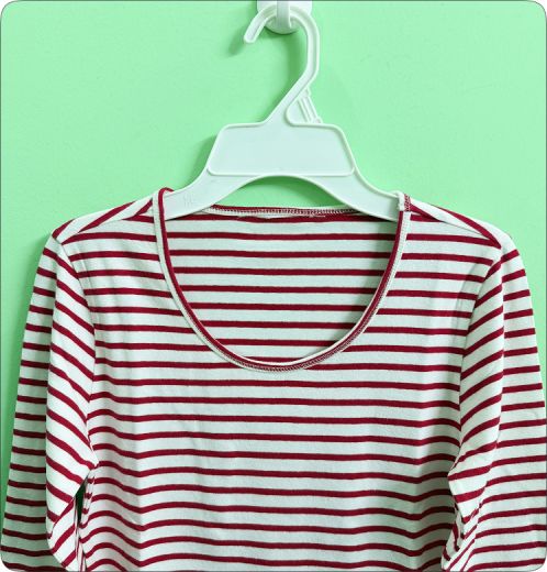 Yarn Dyed Stripe Ladies T-Shirt Premium Soft Casual Wear