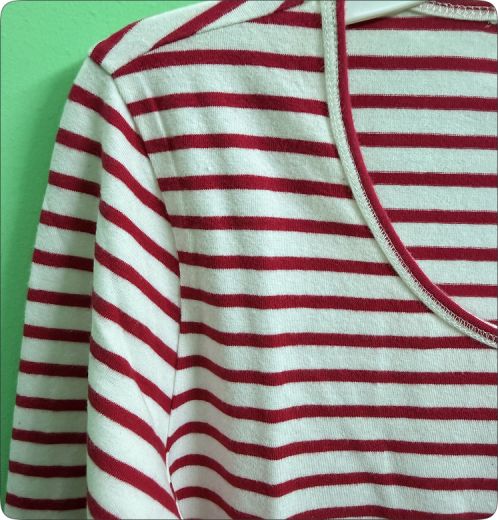 Yarn Dyed Stripe Ladies T-Shirt Premium Soft Casual Wear