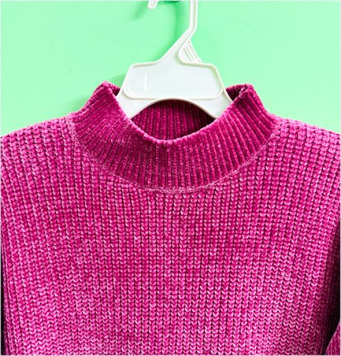 Oversized Shiny Chenille Ladies Sweater Soft & Trendy