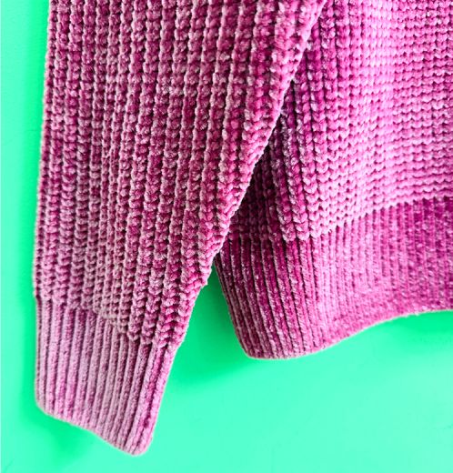 Oversized Shiny Chenille Ladies Sweater Soft & Trendy