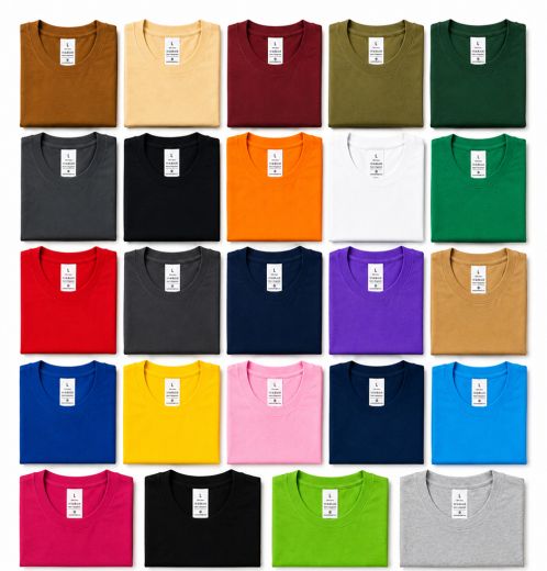 Plain T-Shirt Premium Side Seam Body, Comfortable Fit