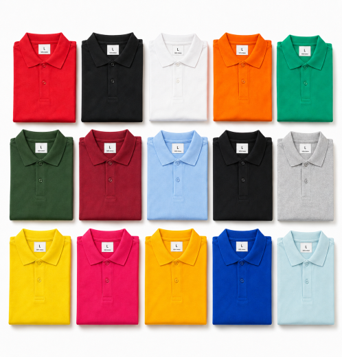 Top Selling Plain Polo Shirt Short Sleeve With Cuff