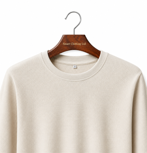 Waffle Men’s Long Sleeve T-Shirt – Premium Quality | Smart Clothing