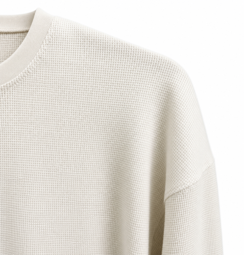 Waffle Men’s Long Sleeve T-Shirt – Premium Quality | Smart Clothing