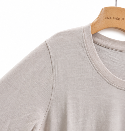 Organic Cotton Ladies Long Sleeve T-Shirt – Curved Hem