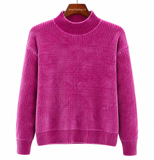 Oversized Shiny Chenille Ladies