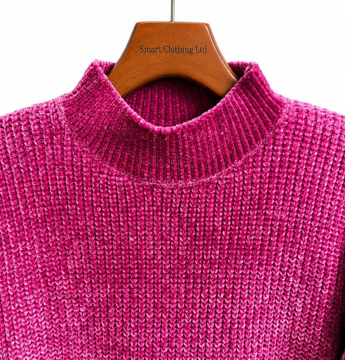 Oversized Shiny Chenille Ladies