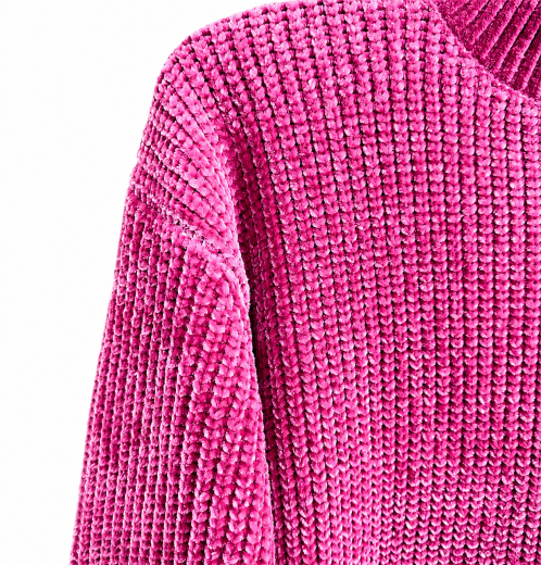 Oversized Shiny Chenille Ladies