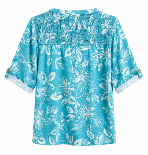 Women’s Floral Smocked T-Shirt