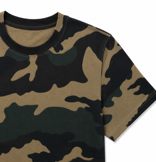 All Over Print Custom Men’s T-Shirt Camo Design