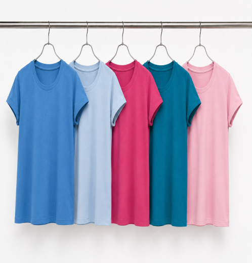 Soft Viscose Curved Hem Women’s T-Shirt Premium Comfort