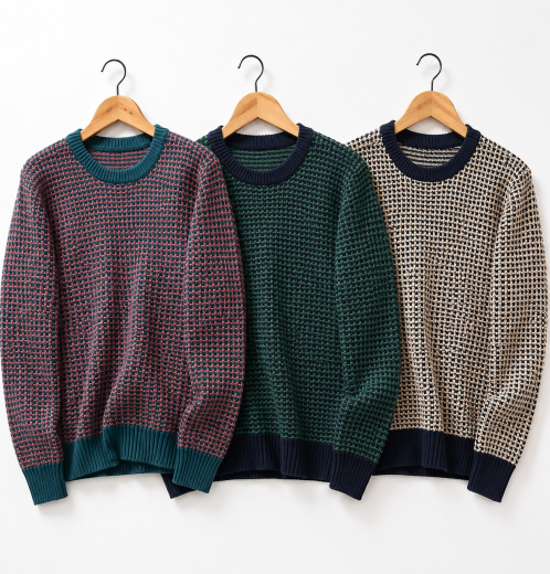 Men's Cotton Shaker Stitch Sweater OEM & ODM Manufacturer Bangladesh